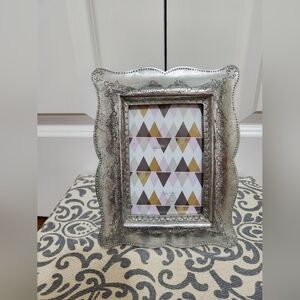 Azzure Silver Ornate 4"×6" Picture Frame
